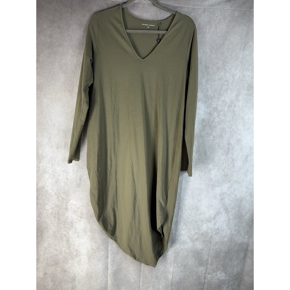 Universal Standard Iconic V-Neck Long Sleeve Geneva Dress In Green 2XS 6/8 NWT